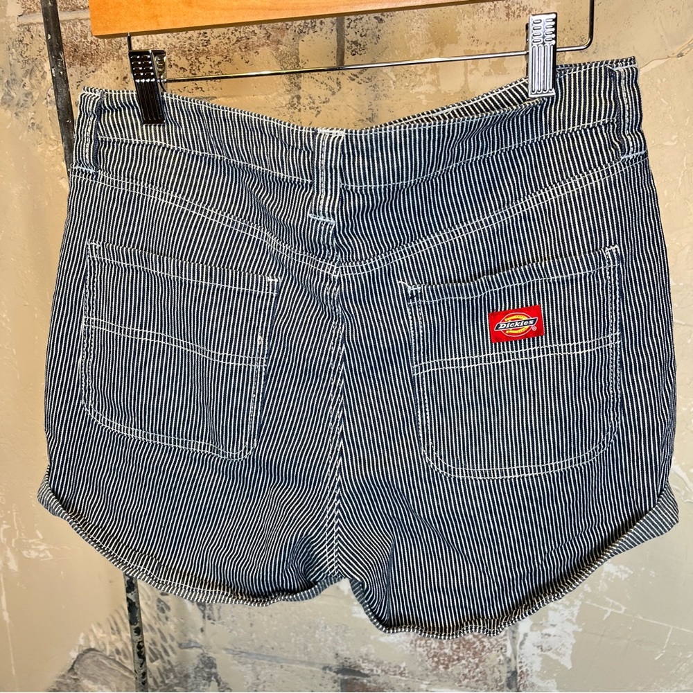 Dickies Blue and White Jean Shorts